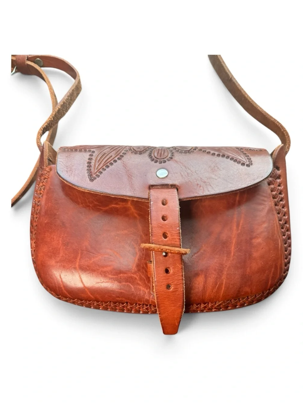 Vintage Artisan Crossbody Bag